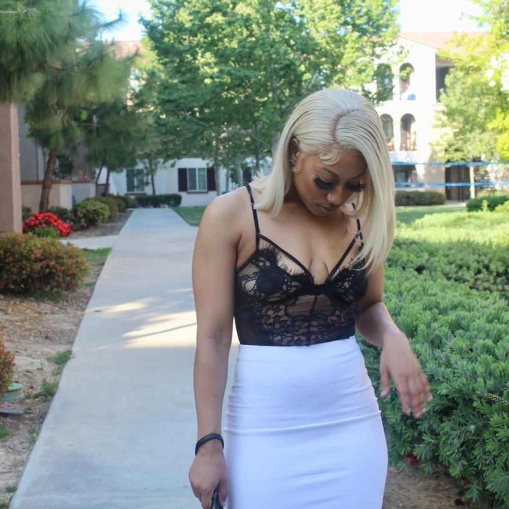 Black lace bodysuit